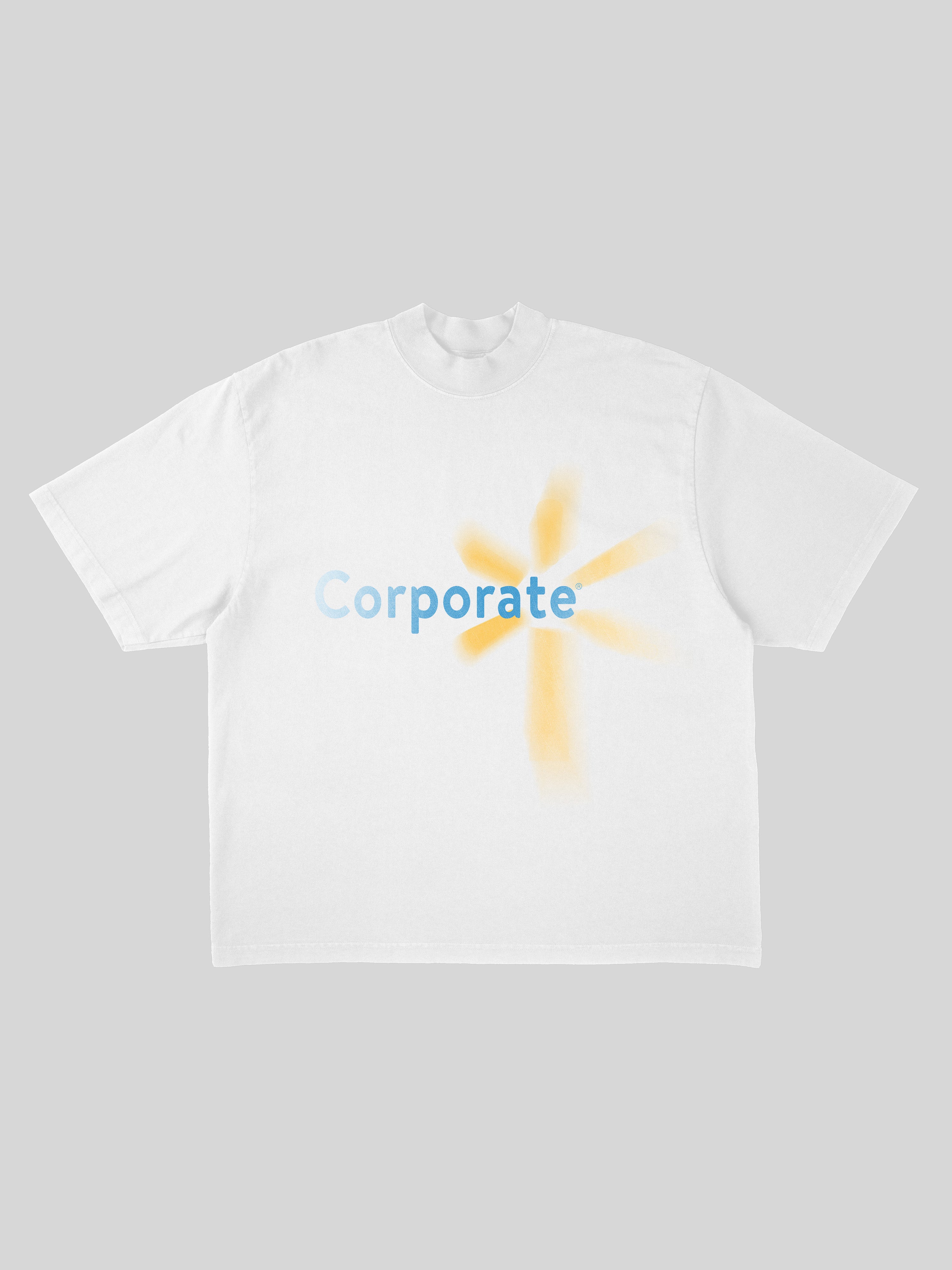 CORPORATE - White Heavyweight Tee