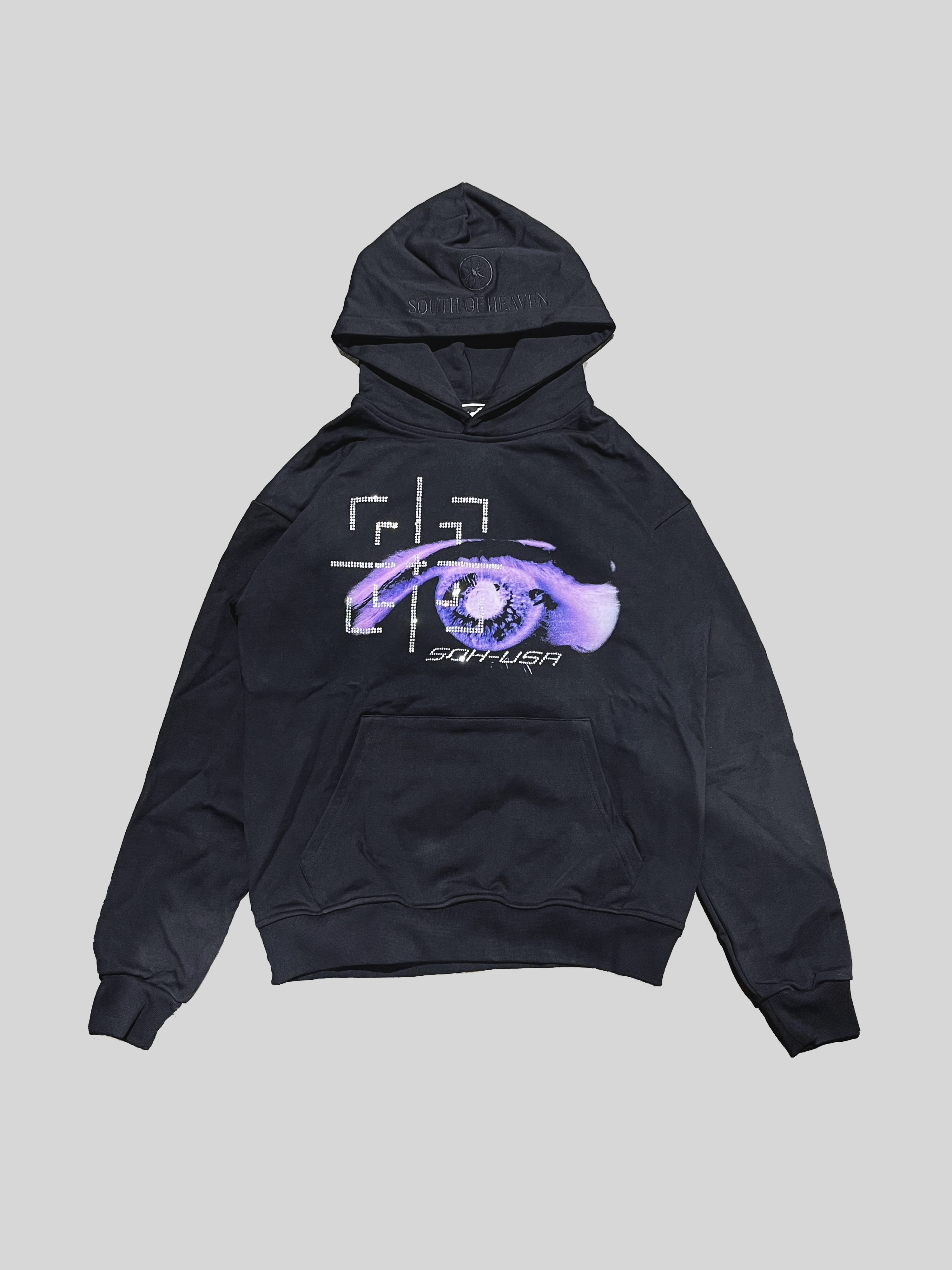 Jeshili - Zip-Up Rhinestone Hoodie