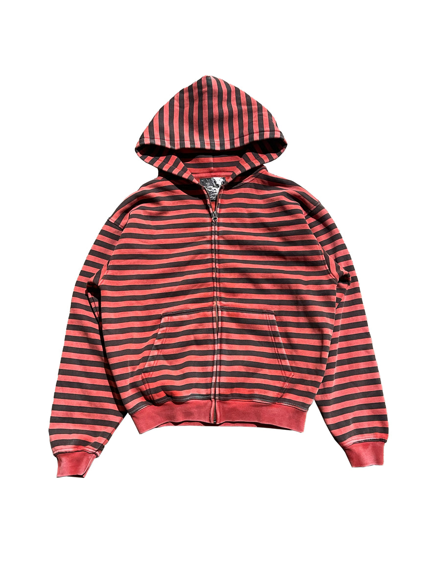 FREDDY - Stone Washed Zip-Up Hoodie