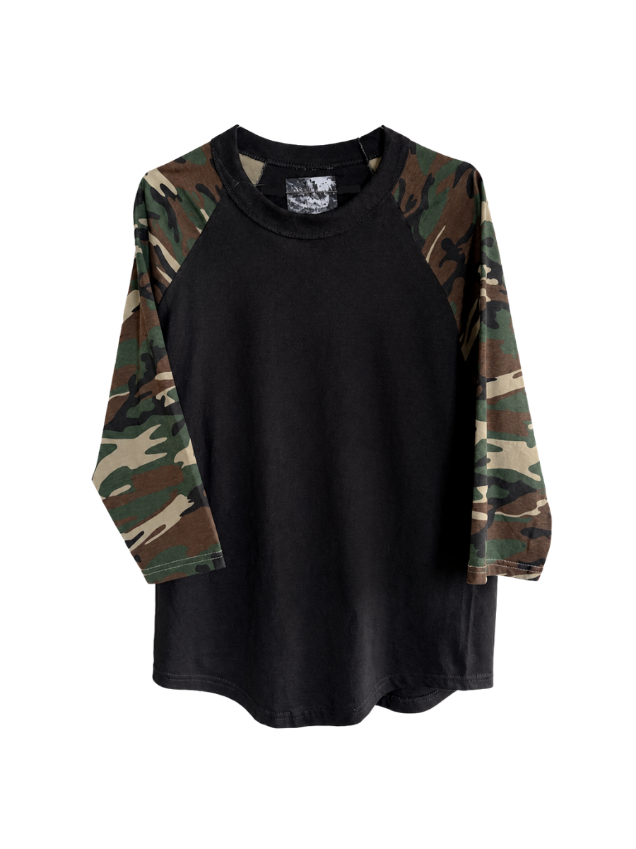 3/4 Camo Long Sleeve