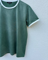 ASSAN RINGER TEE - Washed Green
