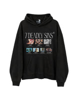 7 DEADLY SINS - Heavyweight Washed Hoodie