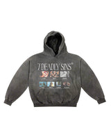 7 DEADLY SINS - Heavyweight Washed Hoodie