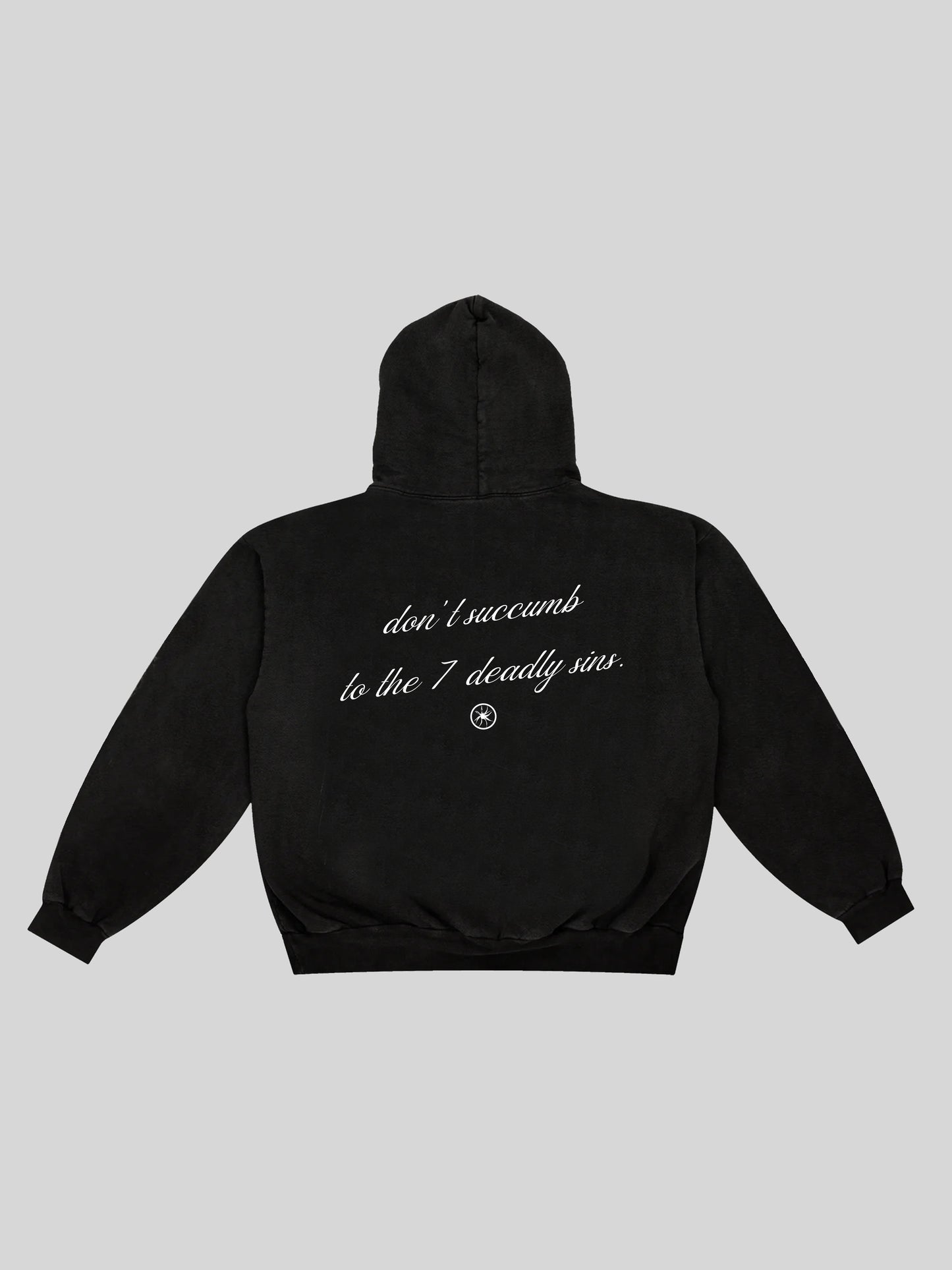 7 DEADLY SINS - Heavyweight Washed Hoodie – SOUTH OF HEAVEN®