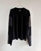 DISTRESSED PATCHWORK THERMAL - CHARCOAL