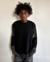 DISTRESSED PATCHWORK THERMAL - CHARCOAL