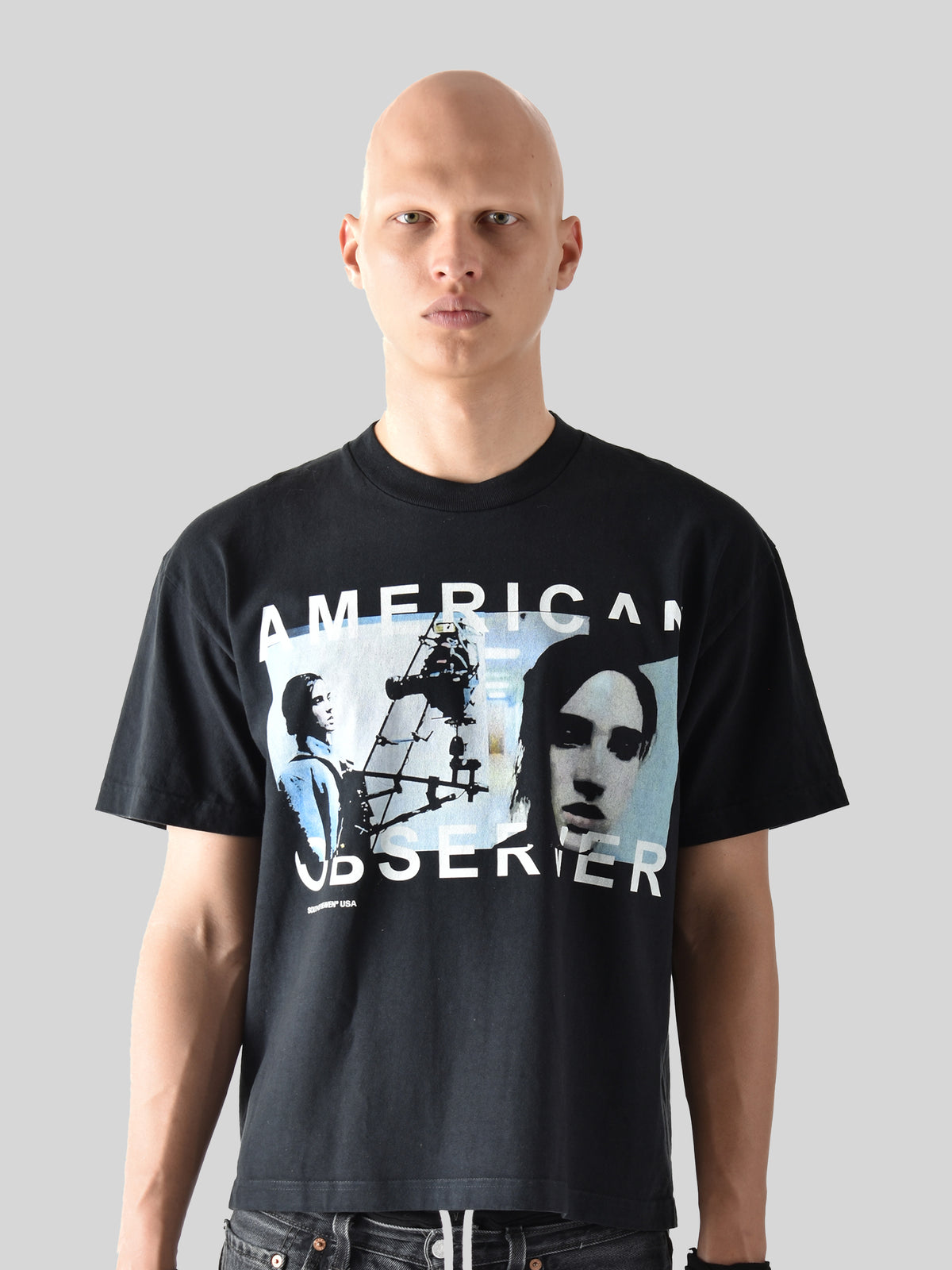 AMERICAN OBSERVER - Heavy Box Tee Black