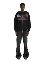 MADE IN AMERIKA - Heavyweight Zip-Up Hoodie Black