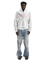 MADE IN AMERIKA - Heavyweight Zip-Up Hoodie Grey