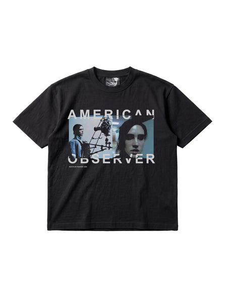 AMERICAN OBSERVER - Heavy Box Tee Black – SOUTH OF HEAVEN®