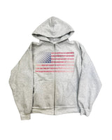 MADE IN AMERIKA - Heavyweight Zip-Up Hoodie Grey