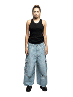 COMBAT - LONG CAMO JORTS SKY BLUE