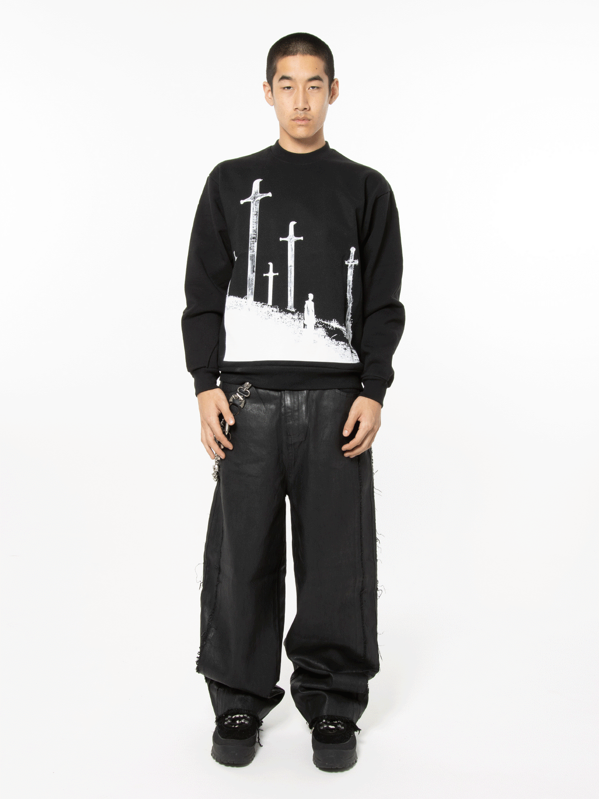 CLASH - Black Heavyweight Crewneck