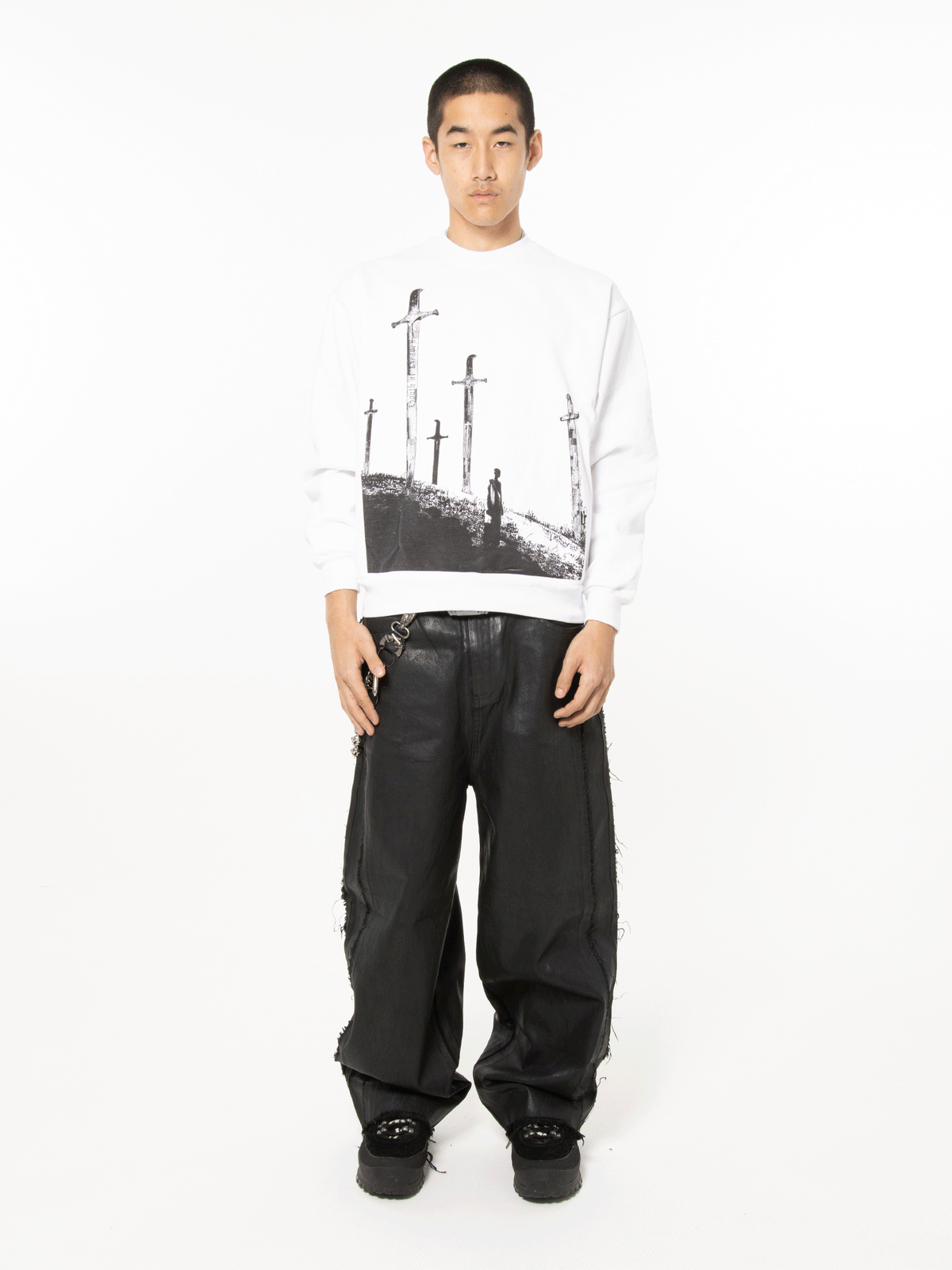 CLASH - White Heavyweight Crewneck