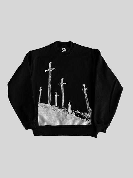 CLASH - Black Heavyweight Crewneck