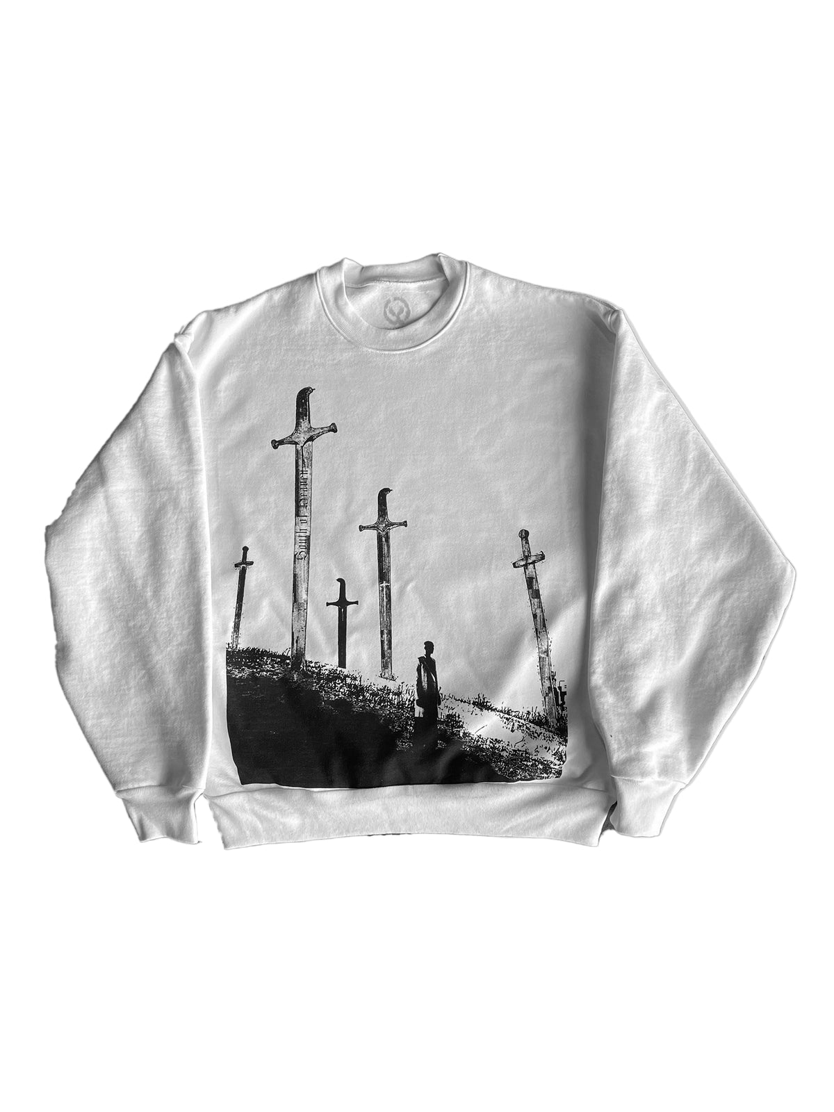 CLASH - White Heavyweight Crewneck