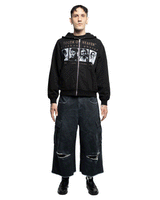 CRASHOUT - Heavyweight Zip-Up Hoodie Black