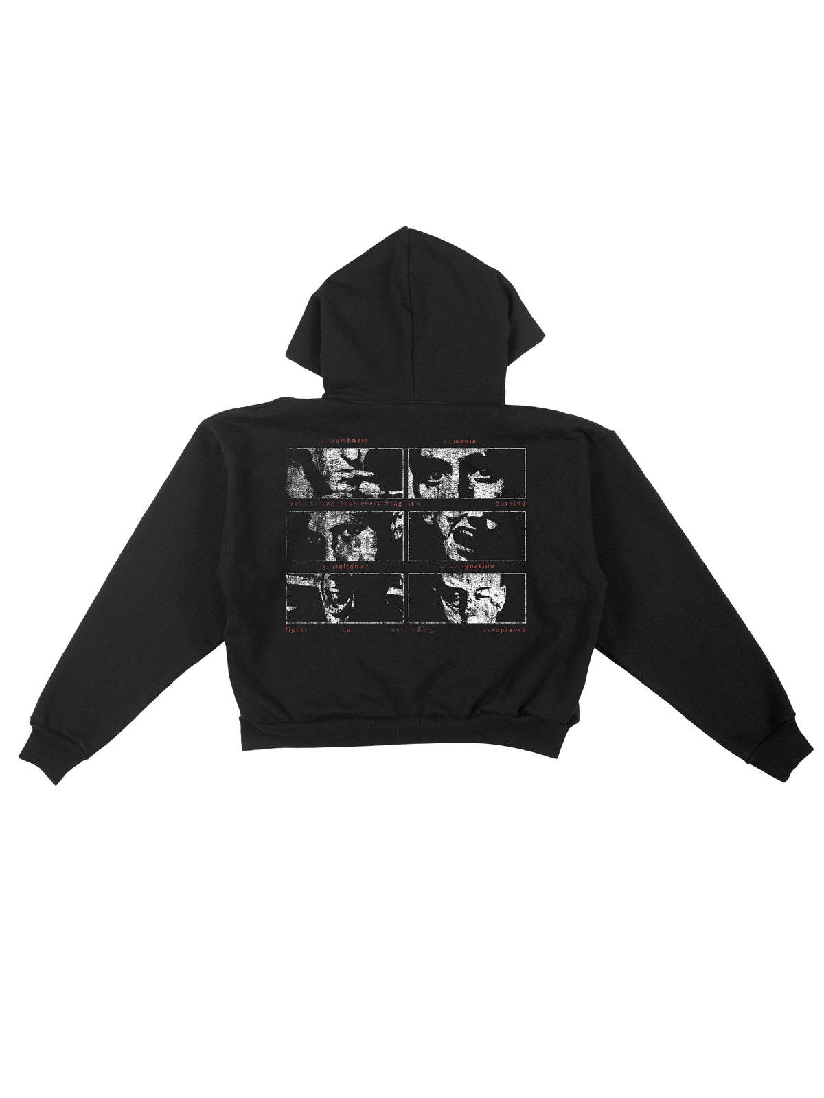 CRASHOUT - Heavyweight Zip-Up Hoodie Black