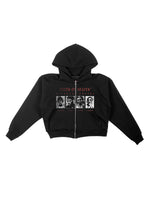 CRASHOUT - Heavyweight Zip-Up Hoodie Black