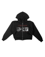 CRASHOUT - Heavyweight Zip-Up Hoodie Black