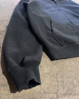 DISTRESSED & WASHED ZIP HOODIE