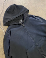DISTRESSED & WASHED ZIP HOODIE