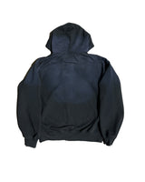 DISTRESSED & WASHED ZIP HOODIE
