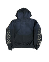 ECHOES - Distressed Zip-Up Hoodie