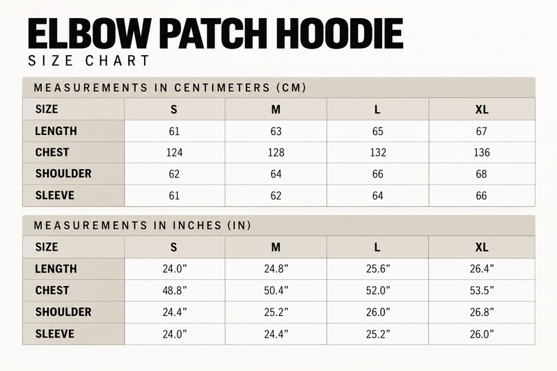 Sizing chart