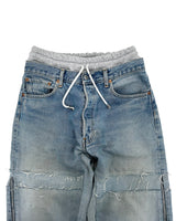 HYBRID ZIP DENIM - Light Wash