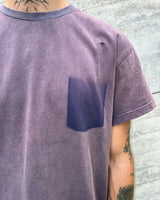 HUGO DISTRESSED GHOST POCKET TEE - VIOLET