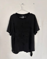 DISTRESSED SUNFADED T-SHIRT - BLACK