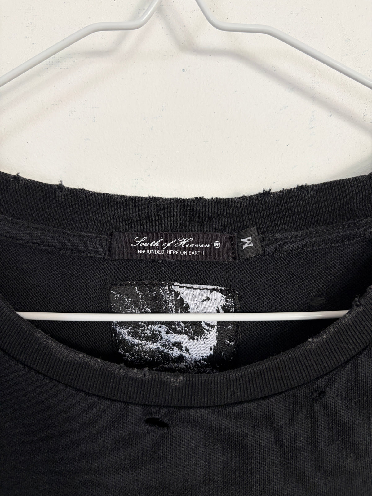 DISTRESSED SUNFADED T-SHIRT - BLACK
