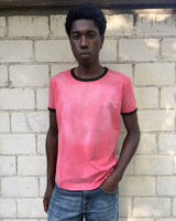 ASSAN RINGER TEE - Washed Red