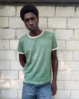 ASSAN RINGER TEE - Washed Green