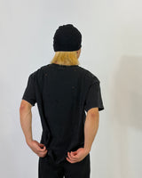 DISTRESSED SUNFADED T-SHIRT - BLACK