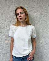 ASSAN RINGER TEE - White / Camo