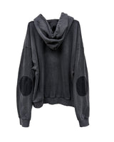 MOSES - Genuine Leather Elbow Patch hoodie