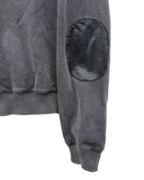 MOSES - Genuine Leather Elbow Patch hoodie