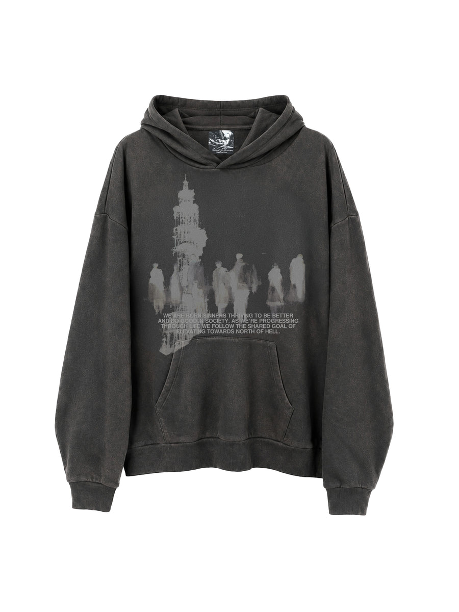 NORTH OF HELL - Heavyweight Hoodie