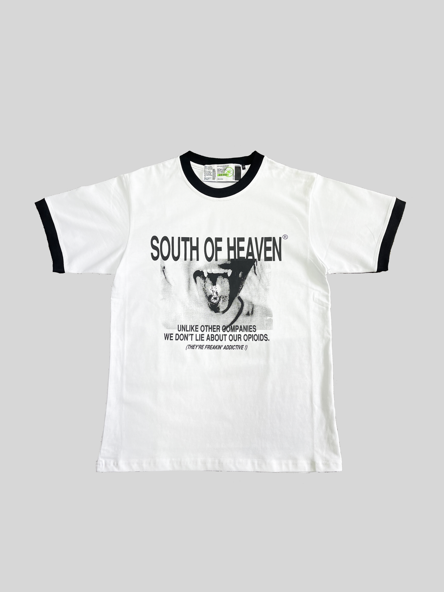 OPIUM - Heavyweight Ringer T-Shirt – SOUTH OF HEAVEN®