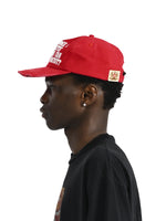 S.A.R. - Red Puff Print Canvas Hat