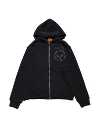 SERENITY - Embroidered Zip-Up Hoodie