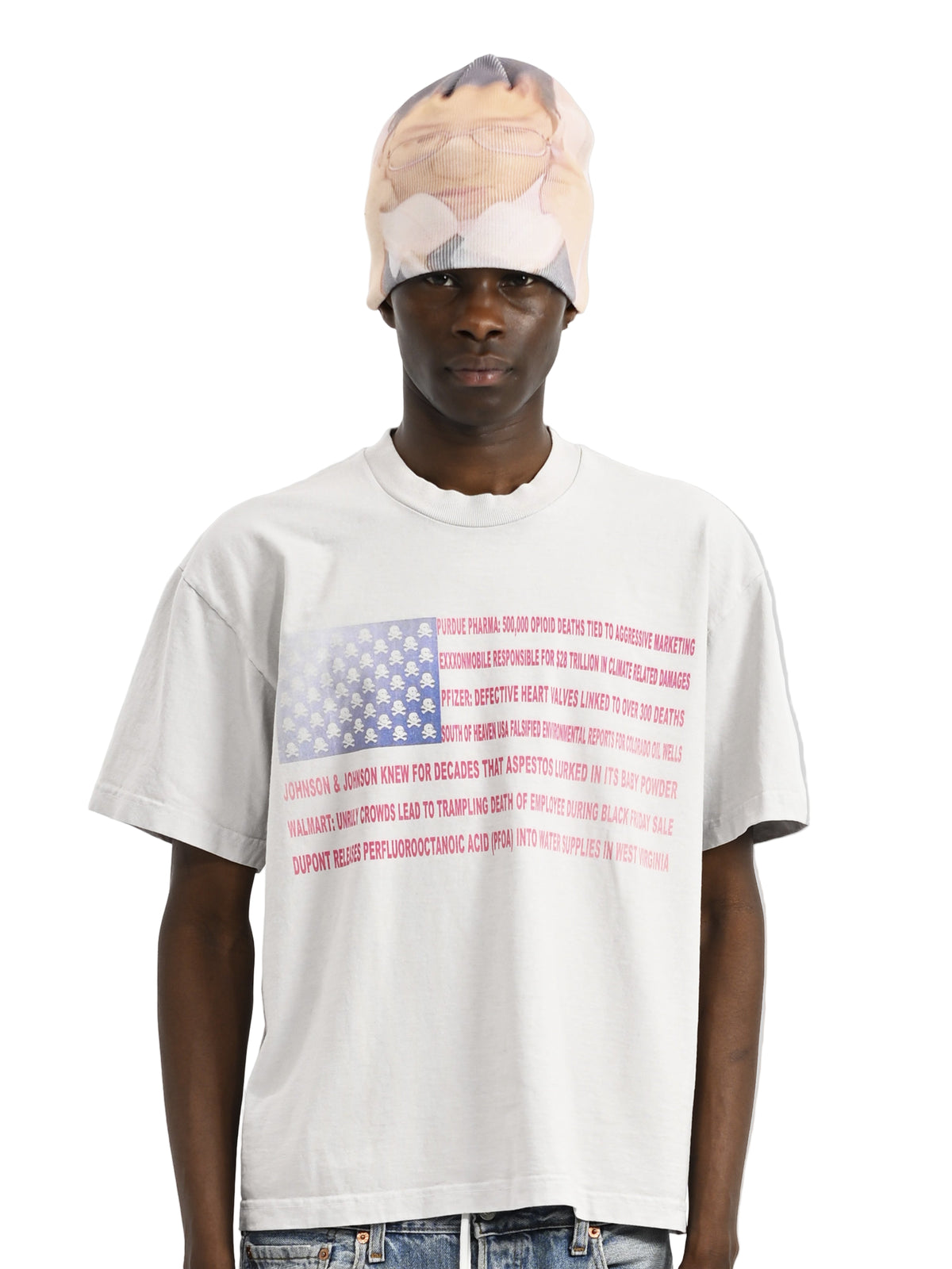 MADE IN AMERIKA - Cement Heavyweight Boxy Tee