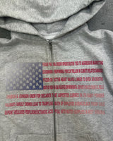 MADE IN AMERIKA - Heavyweight Zip-Up Hoodie Grey