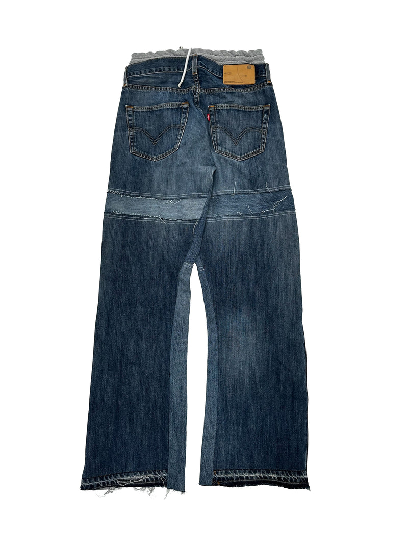 HYBRID SWEATDENIM - Indigo