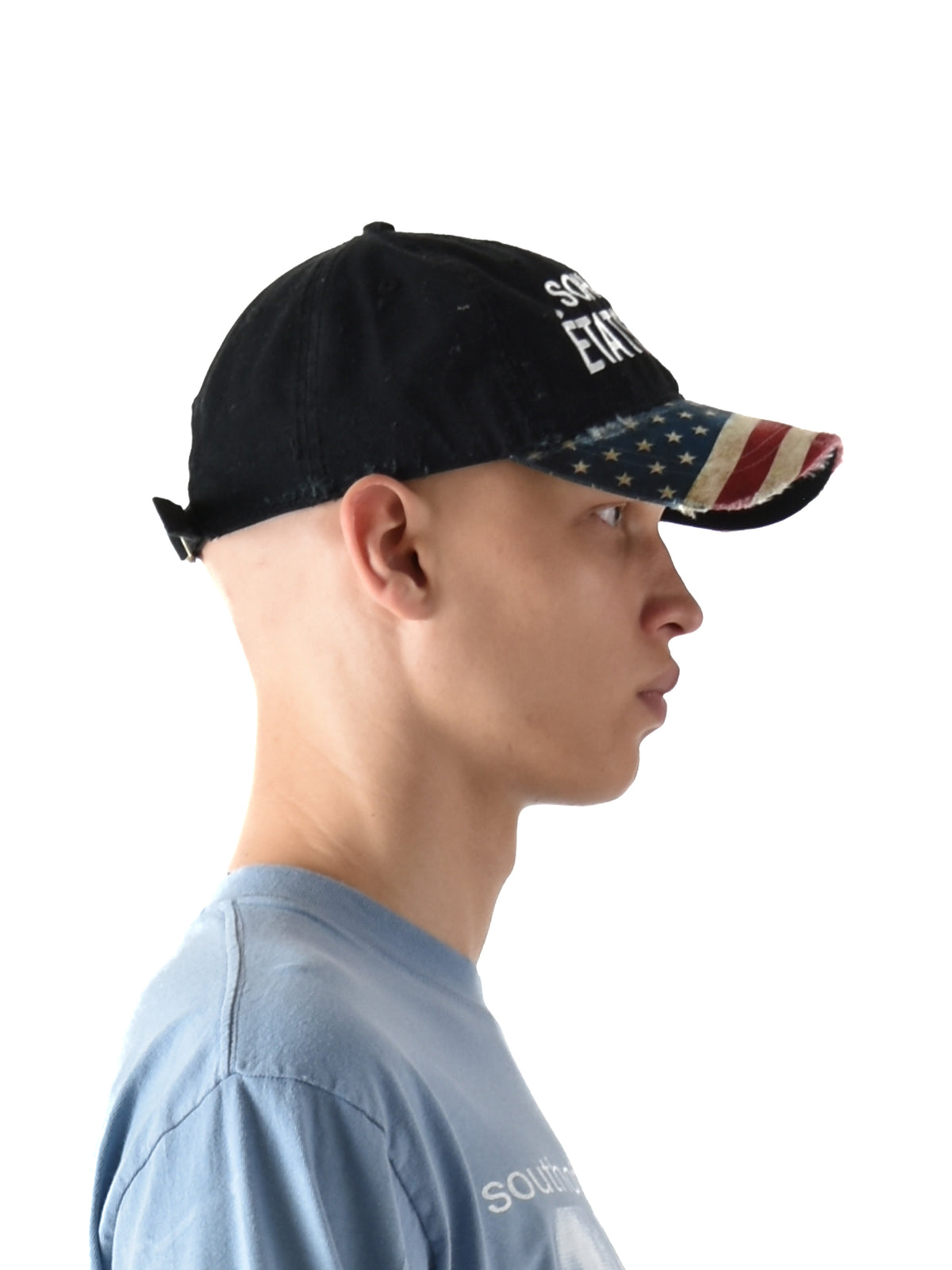 ÉTATS - Distressed Cap Black