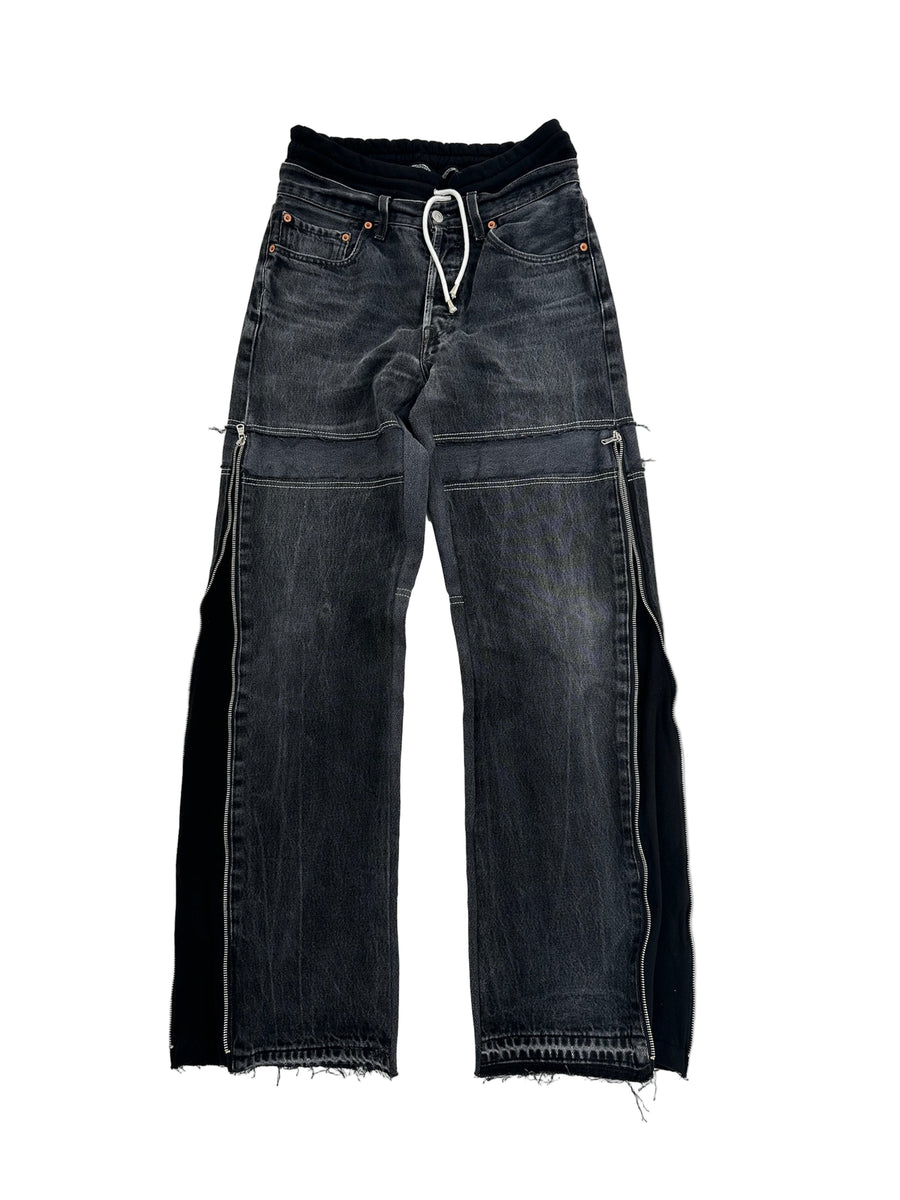 HYBRID ZIP DENIM - Dark Wash