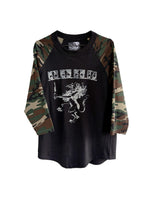 DUKE - 3/4 Camo Raglan