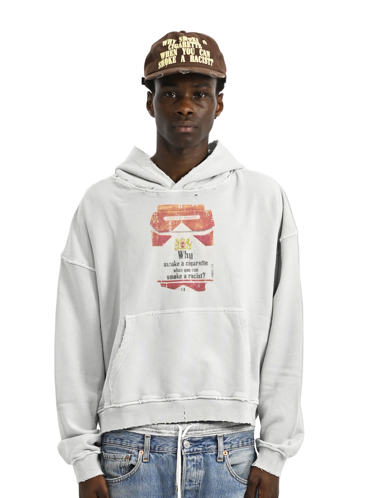 S.A.R. - Cement Boxy Hoodie